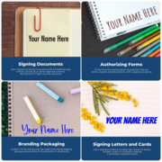 Name Signatures Stamps 30+ Styles